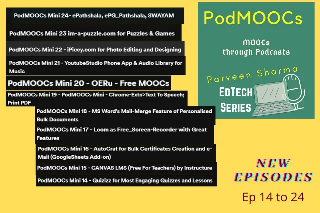 PodMOOCs Mini Series